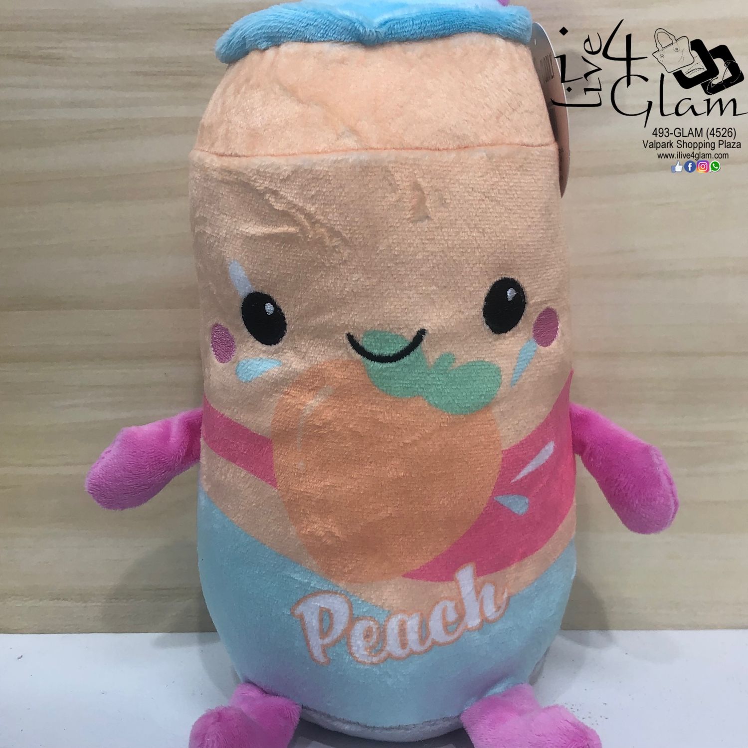 Plush Huggables Cute &amp; Cuddly Peach Soda