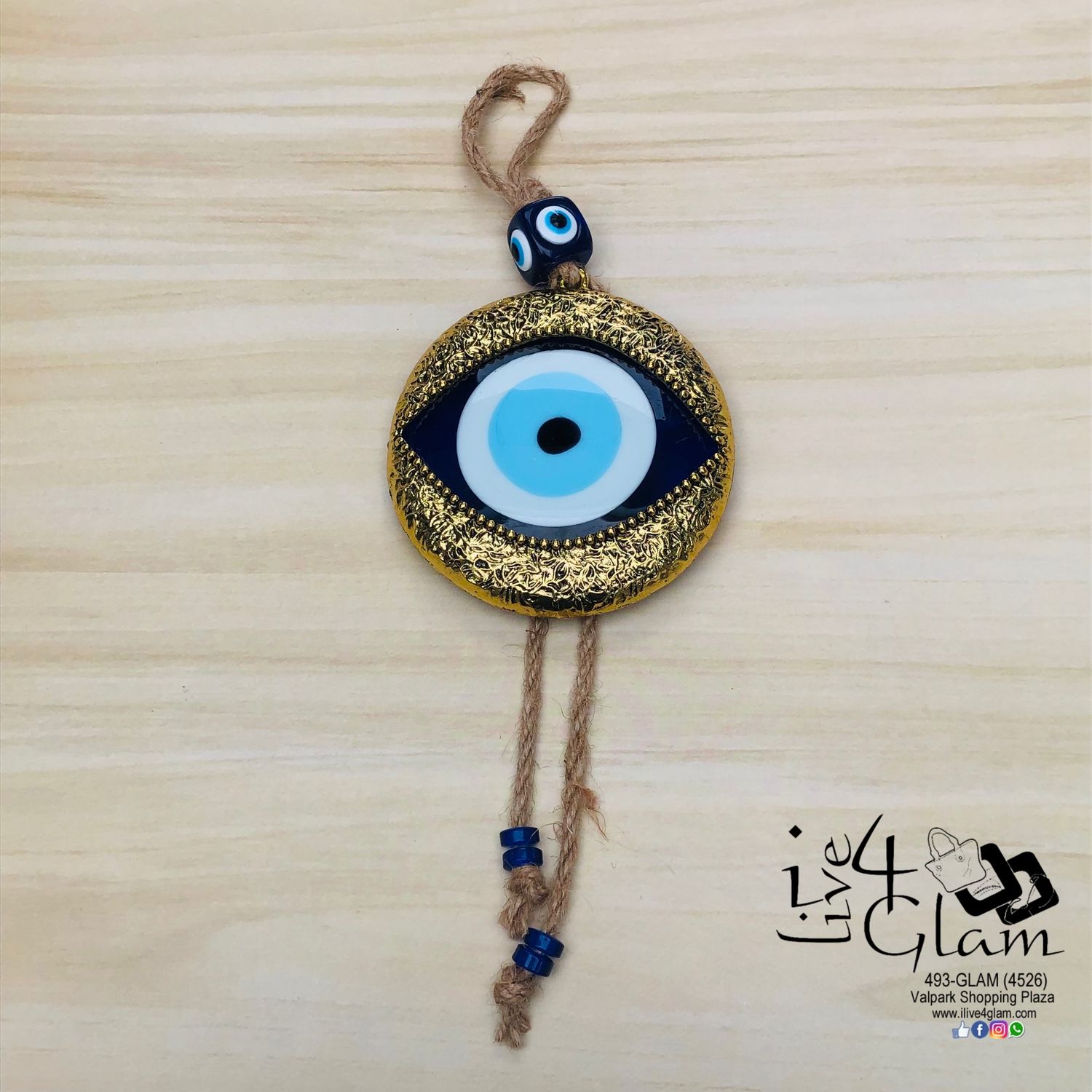 Evil Eye Wall Decoration Gold