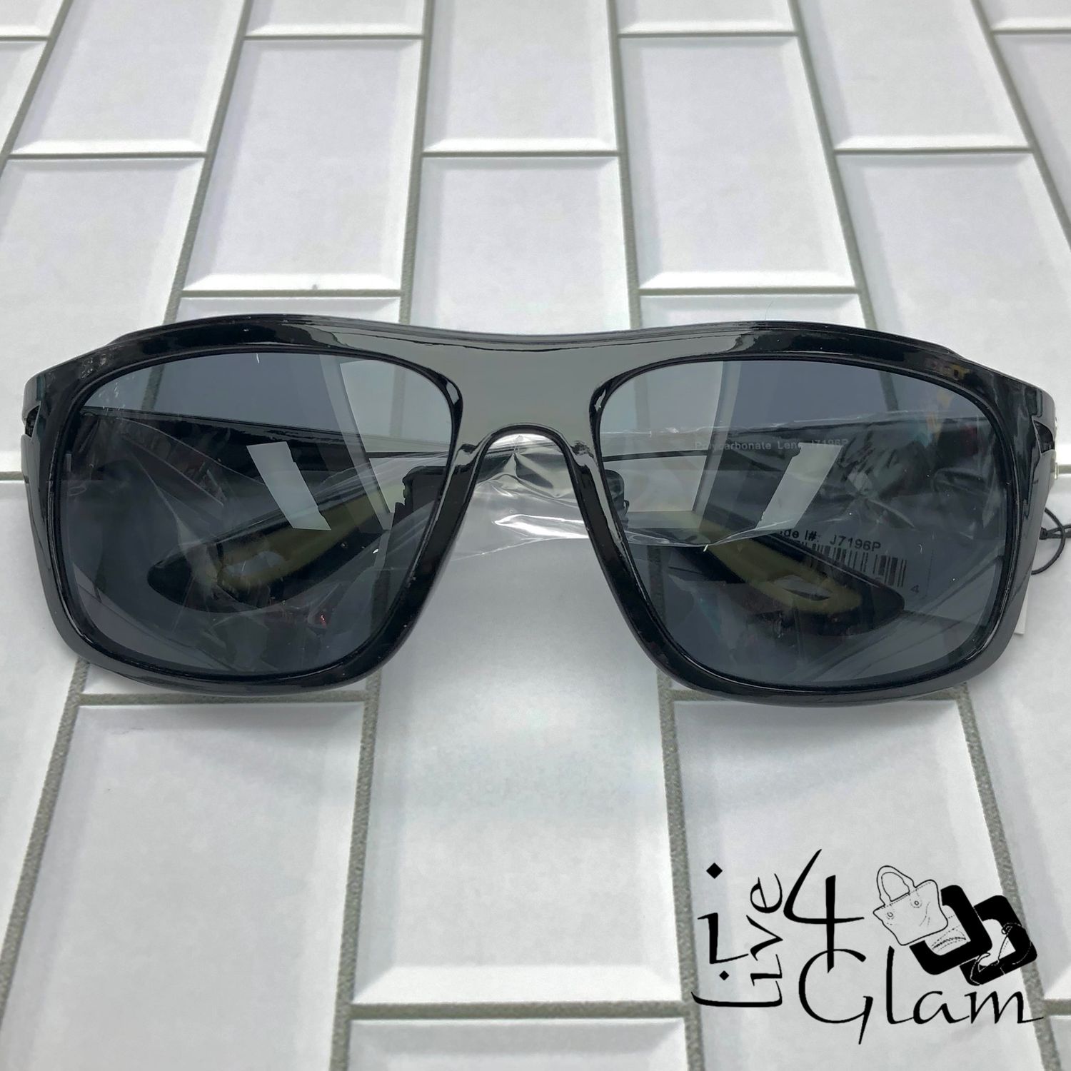 Mirrored Wrap Sunglasses , Color: Yellow