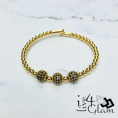 Stainless Steel Ball Link Bangle