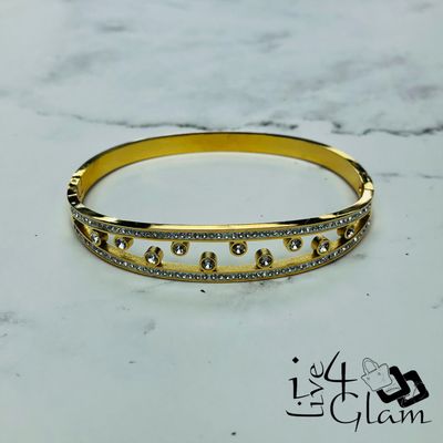 Stainless Steel Cz Bangle