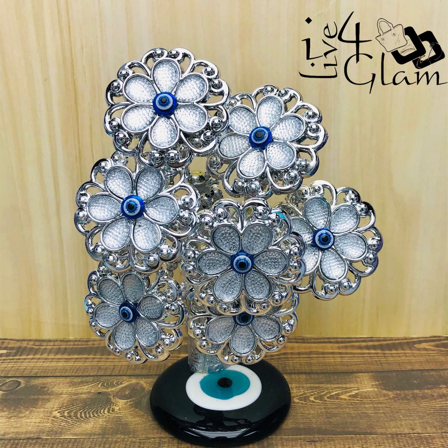 Blue/ Silver Evil Eye Protection Tree Decoration