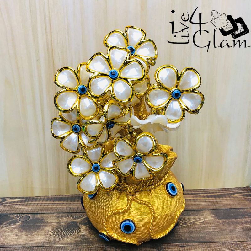 Gold Flower Evil Eye Protection Tree Decoration