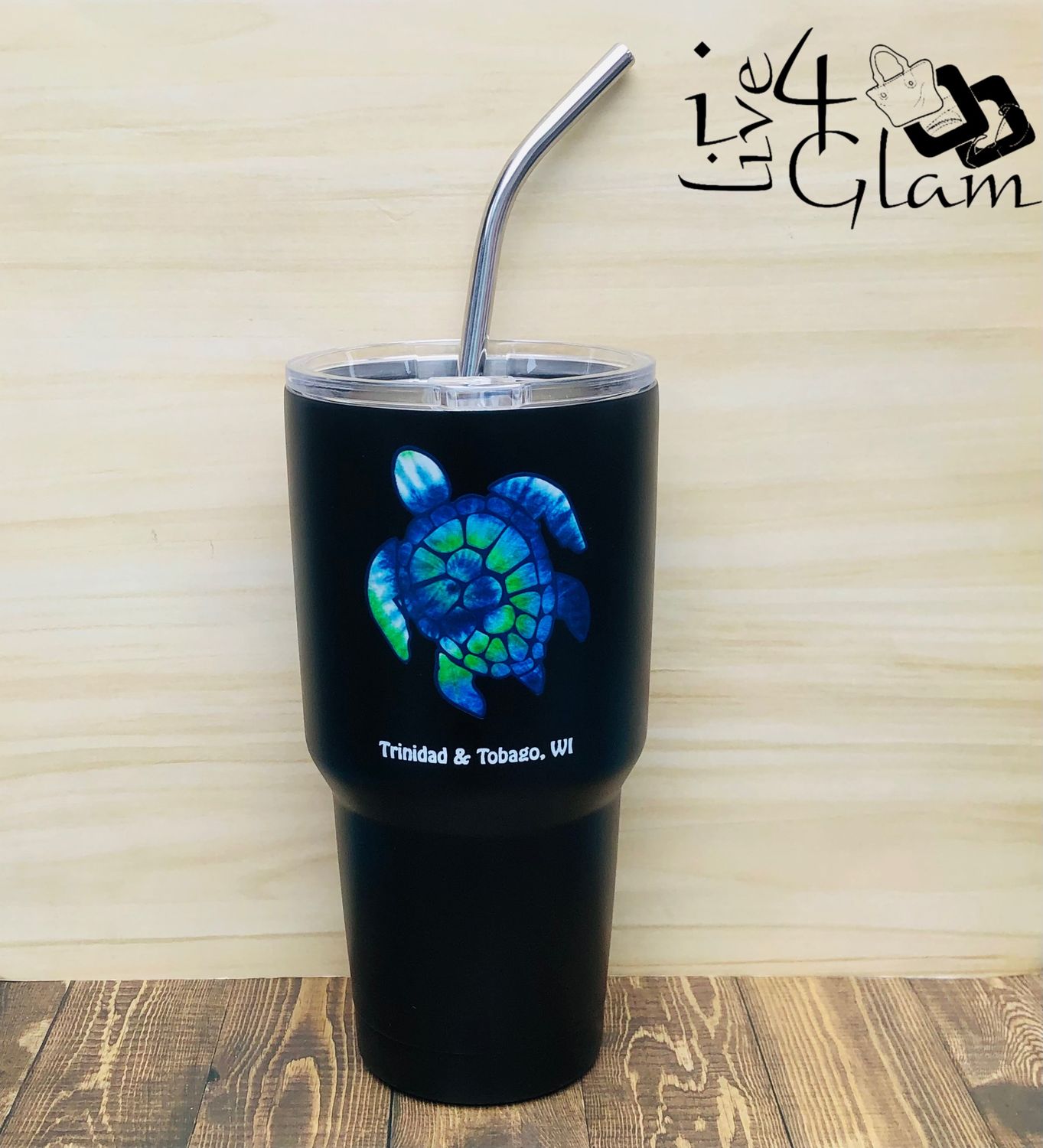 Trinidad and Tobago Turtle Tumbler Blue/Green 30oz