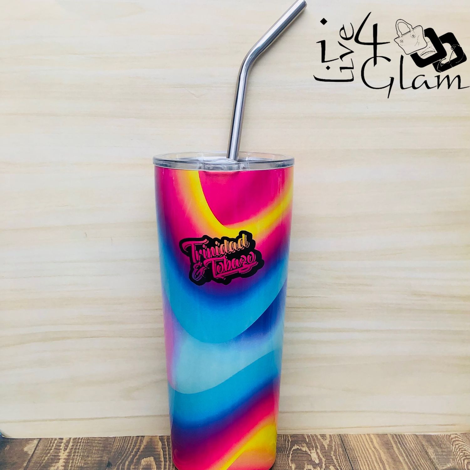 T&amp;T Tie Dye Tumbler Multicolour 24oz