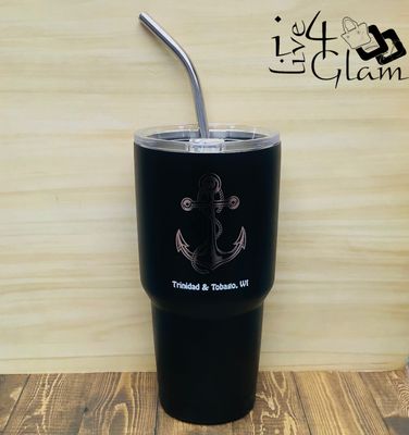 T&amp;T Anchor Tumbler Rose Gold 30oz