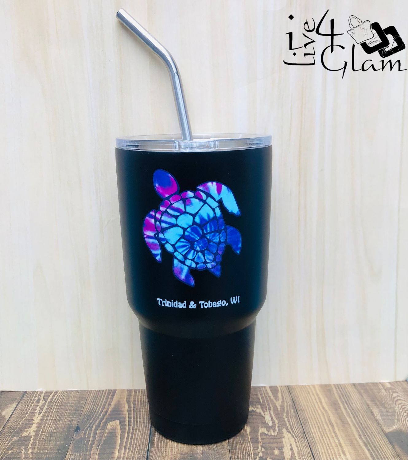 Trinidad and Tobago Turtle Tumbler Blue/Purple 30oz