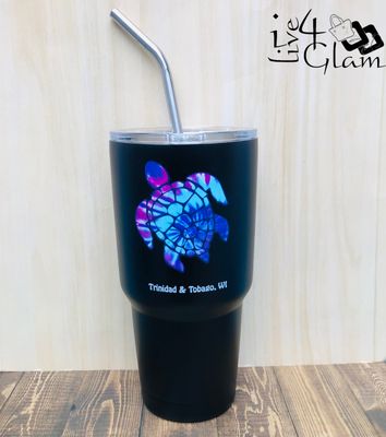 Trinidad and Tobago Turtle Tumbler Blue/Purple 30oz