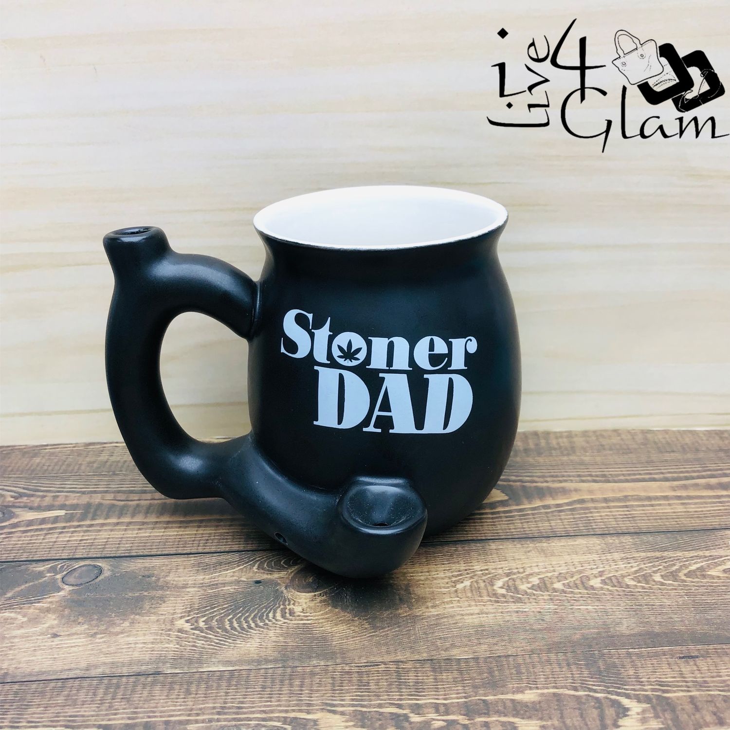 Matte Black Stoner Dad Mug