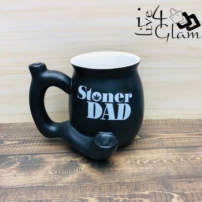 Matte Black Stoner Dad Mug