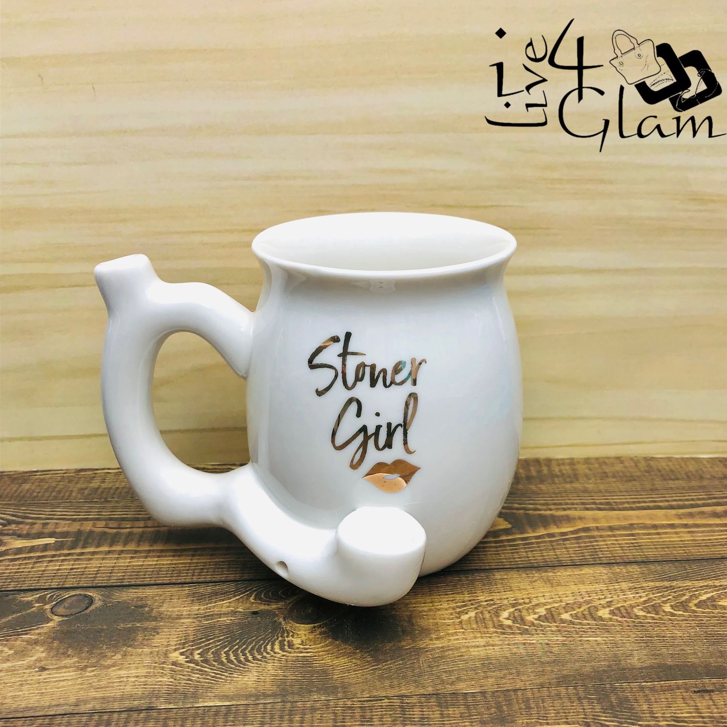 White Stoner Girl Mug