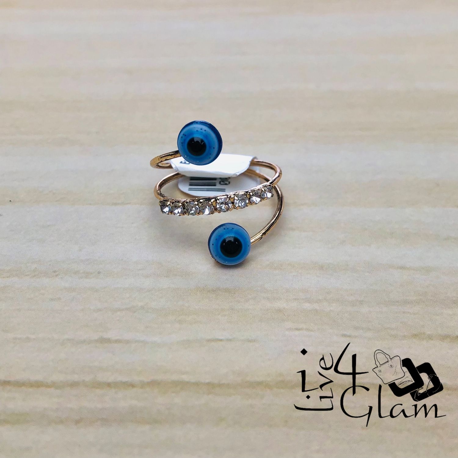 Evil Eye Cz Ring