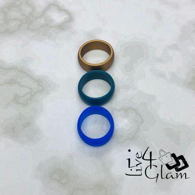 Three Pack Silicone Ring Size 10