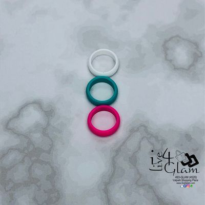 Three Pack Silicone Ring Size 5