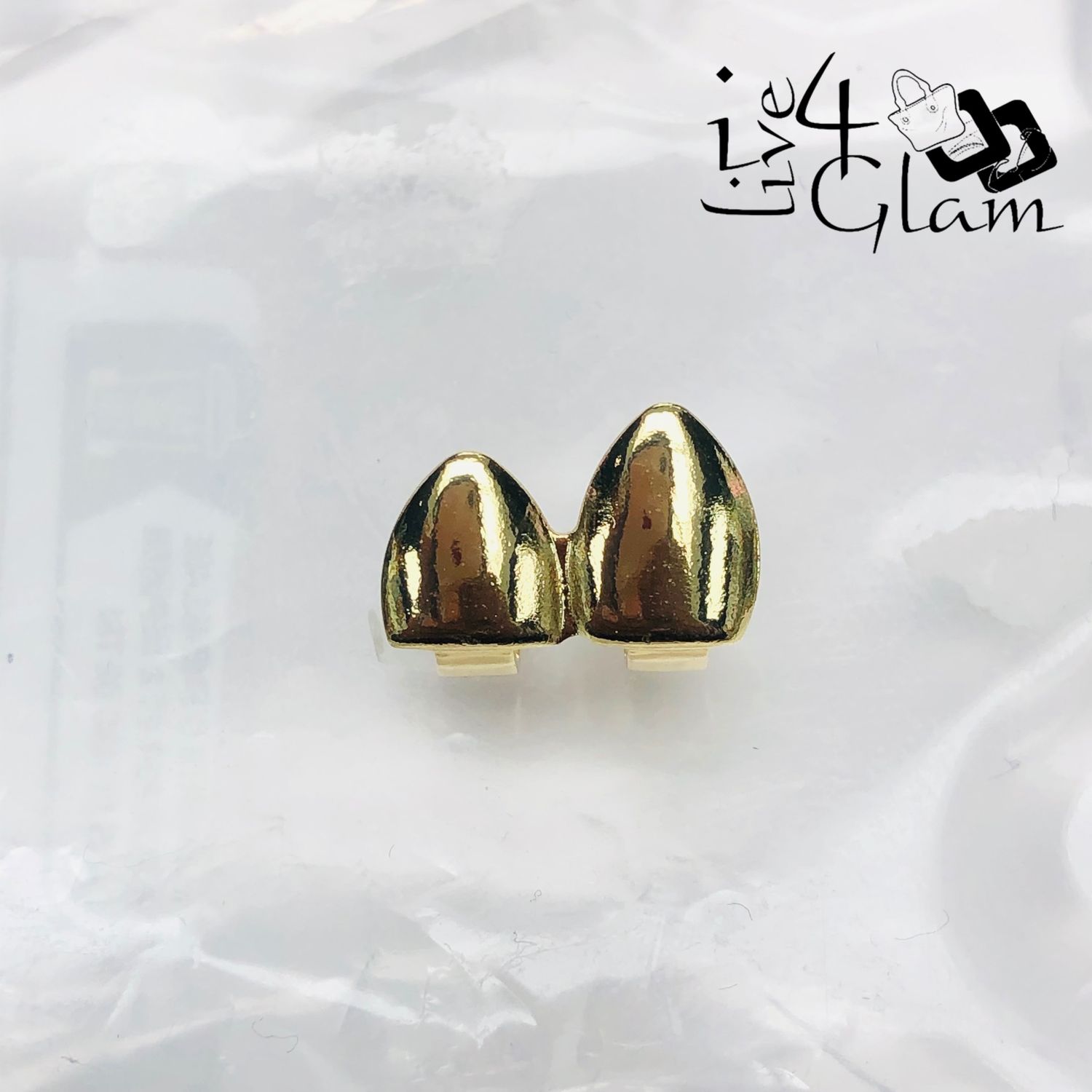 Double Cap Gold Grillz