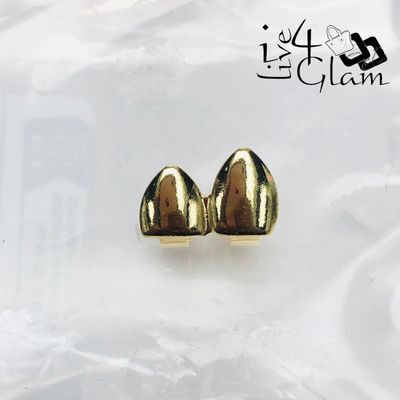 Double Cap Gold Grillz