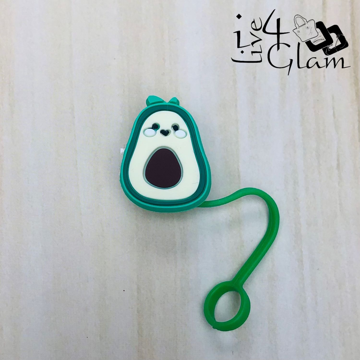 Large Silicone Straw Cover Avocado