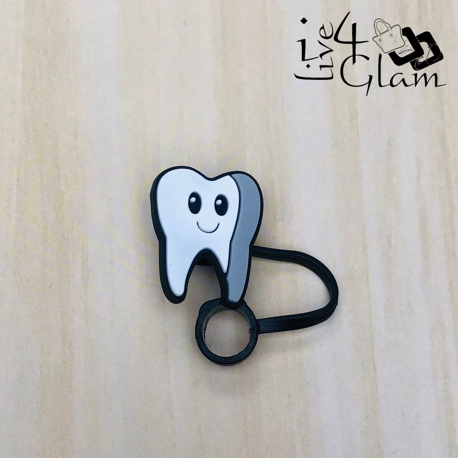 Large Silicone Straw Cover Tooth