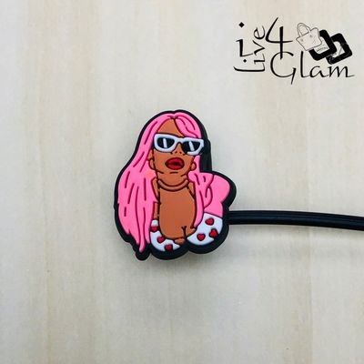 Large Karol G Silicone Straw Cover