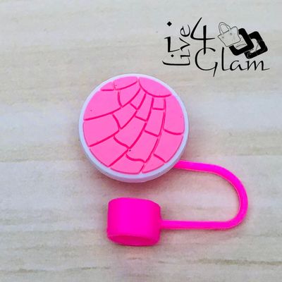 Large Pink Ball Straw Cover