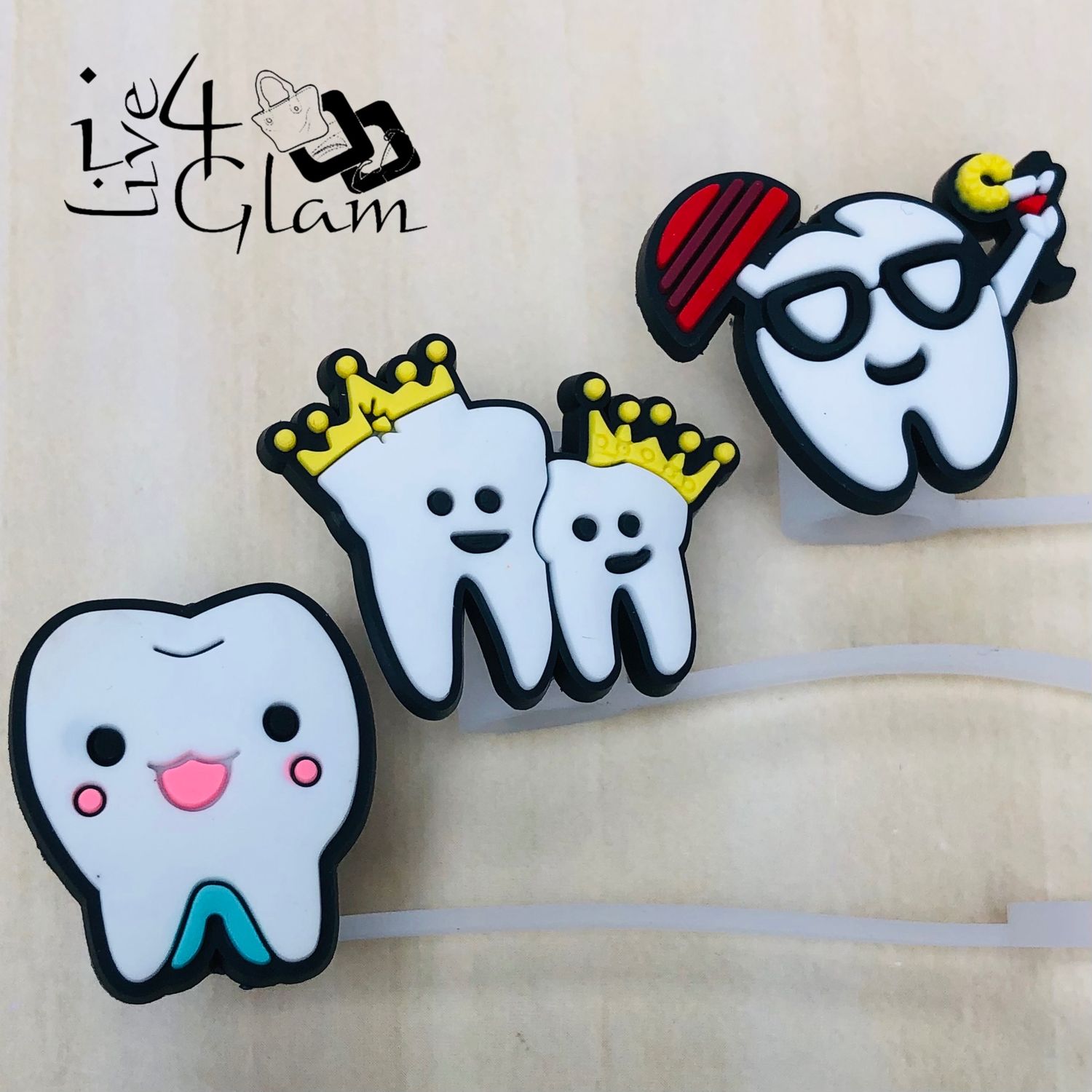 Large Tooth Silicone Straw Cover