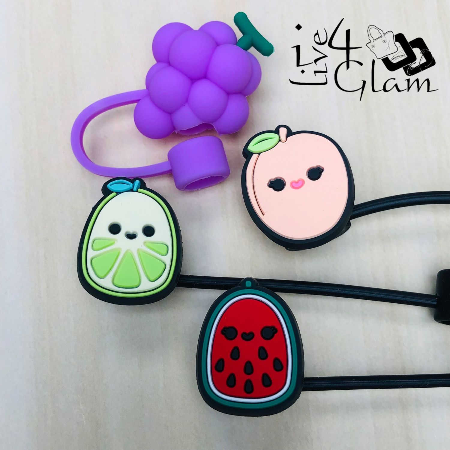 Large Fruit Silicone Straw Cover