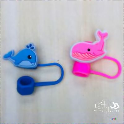 Large Whale Silicone Straw Cover