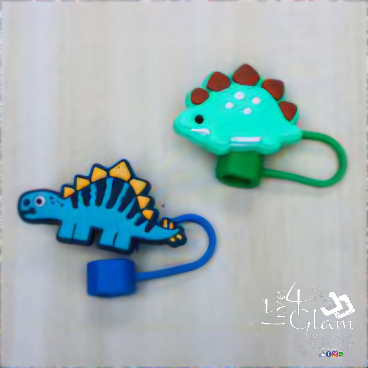 Large Dinosaur Silicone Straw Cover