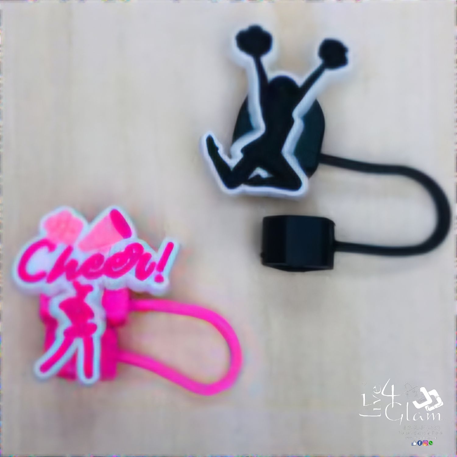Large Cheer Silicone Straw Cover