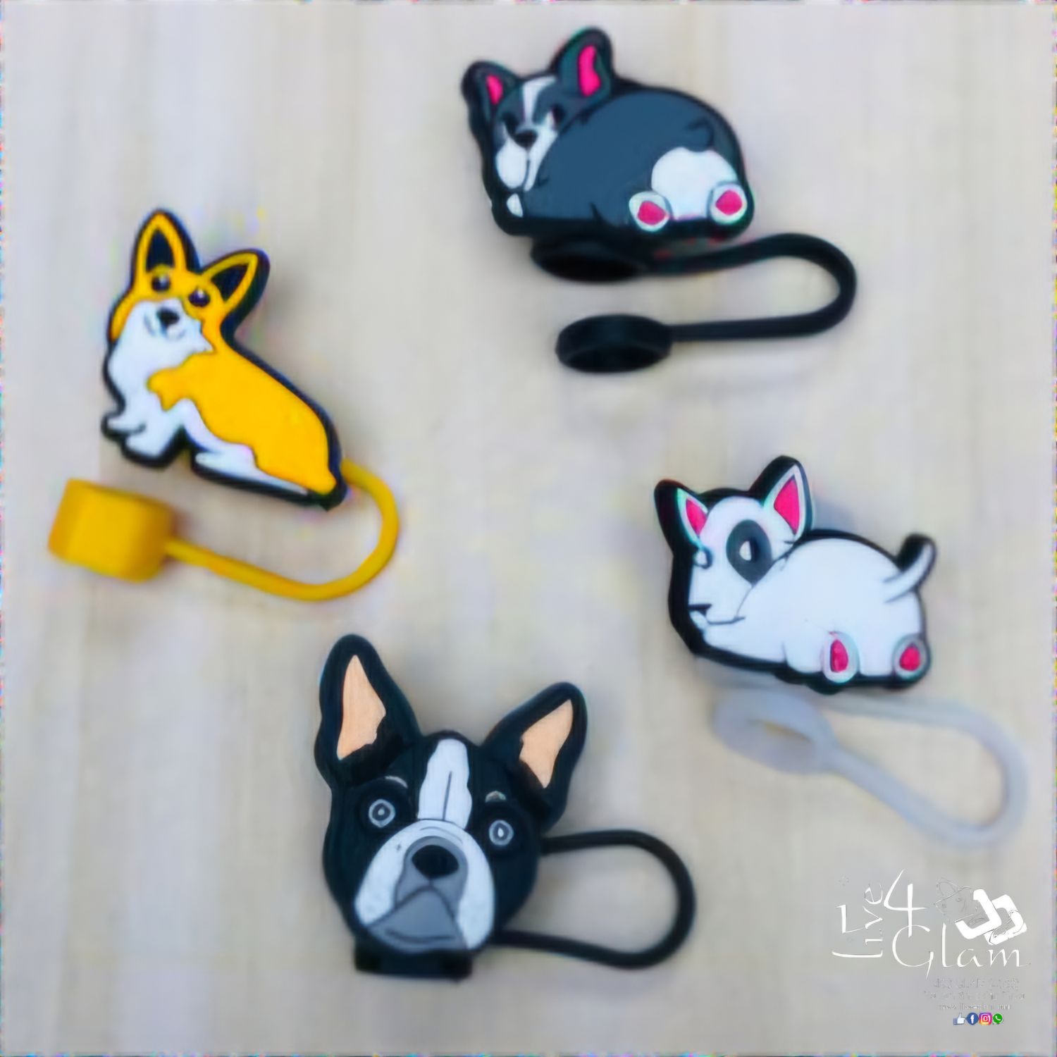 Large Dog Silicone Straw Cover