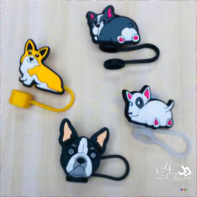 Large Dog Silicone Straw Cover