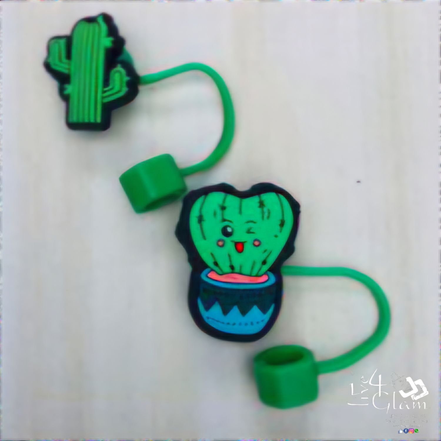 Large Cactus Silicone Straw Cover