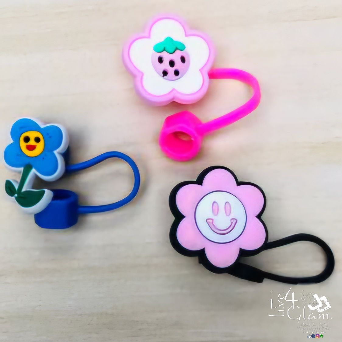 Flower Large Straw Cover