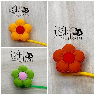 Five Petal Flower Straw Cover
