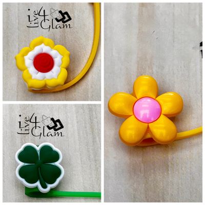 Floral Straw Covers
