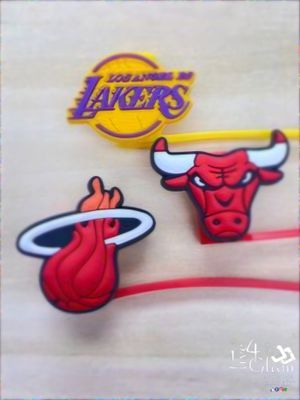 Basketball Silicone Straw Cover