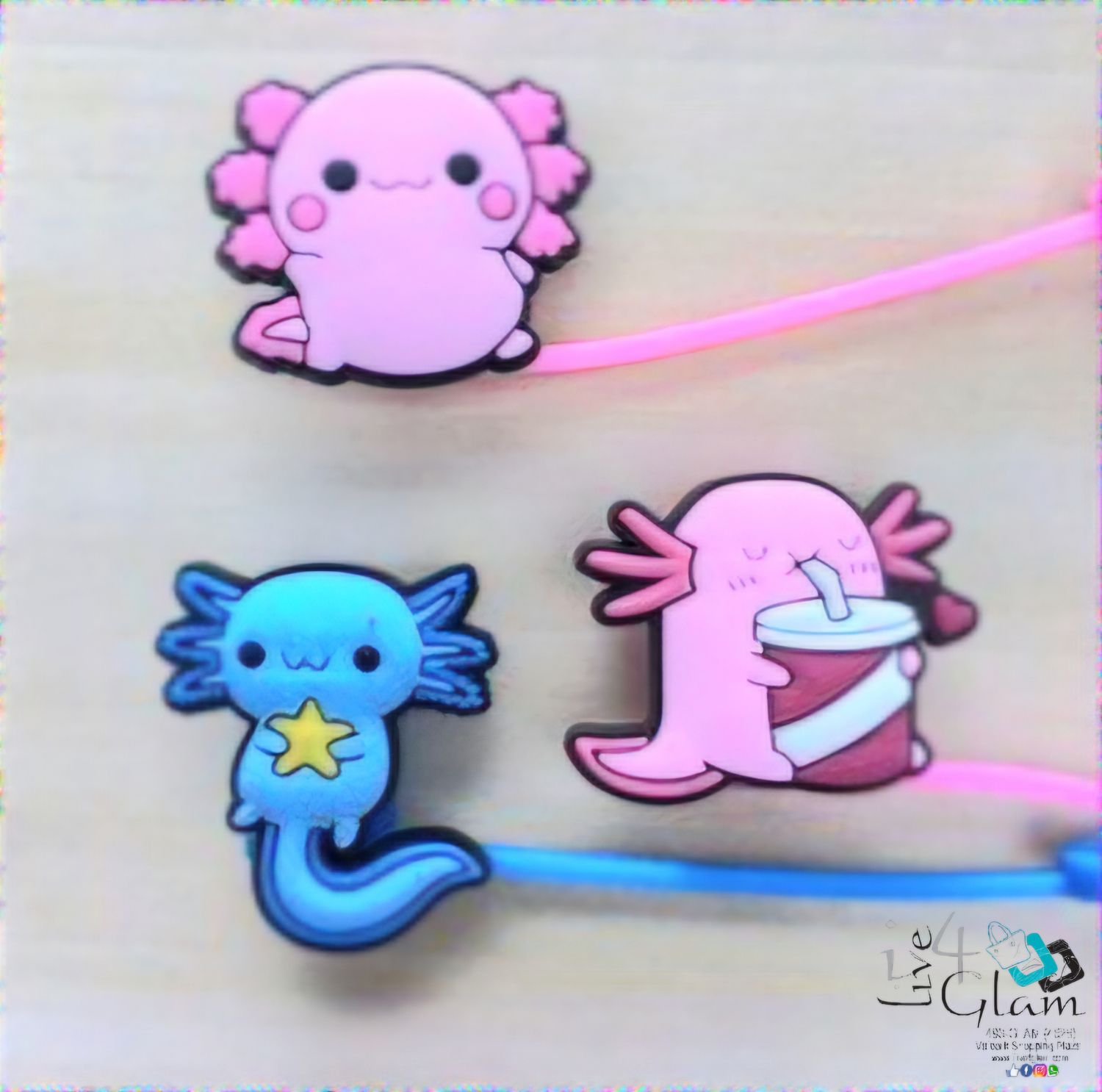 Axolotl Silicone Straw Cover
