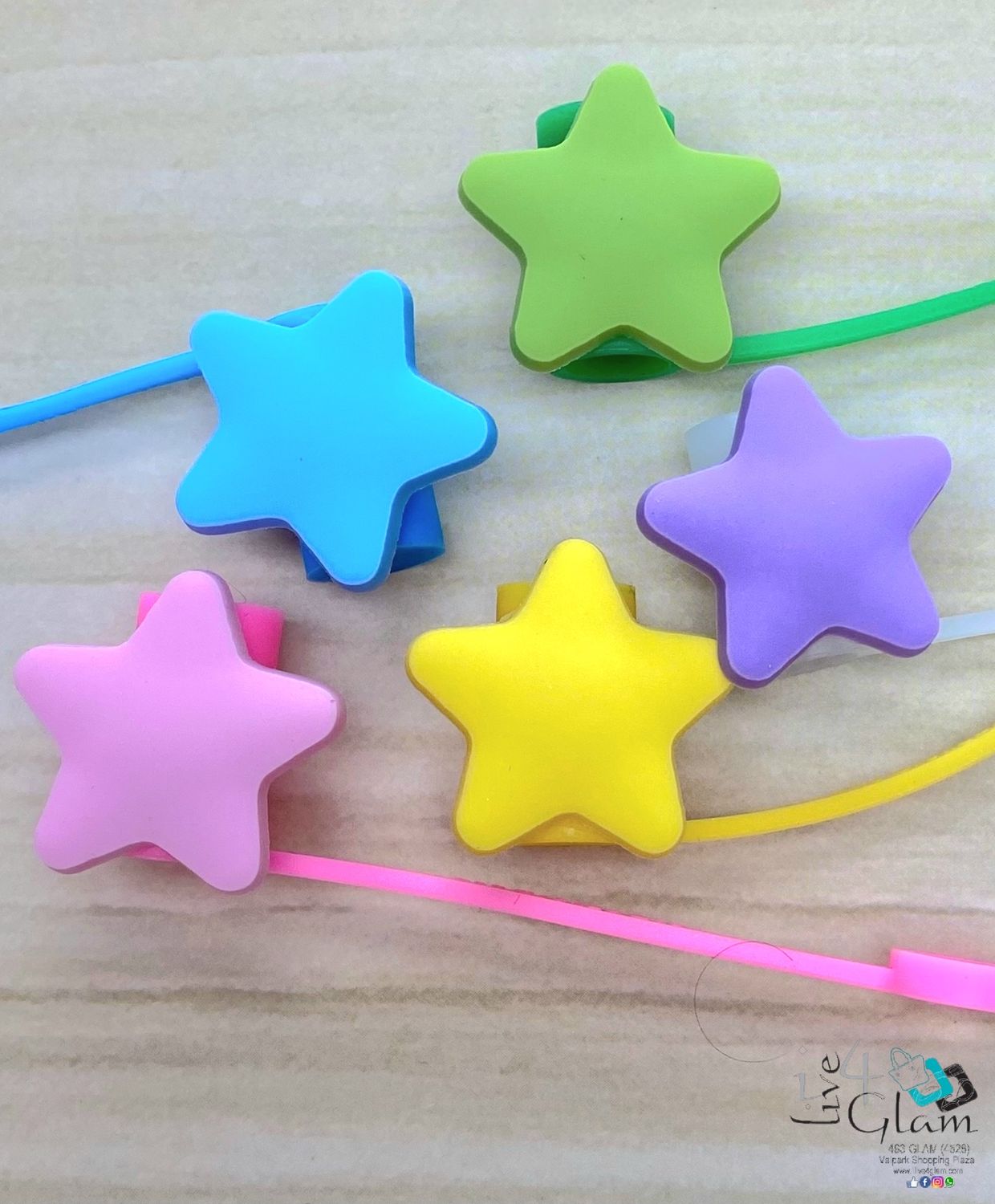 Star Silicone Straw Cover