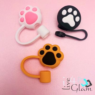 Silicone Paw Straw Cover