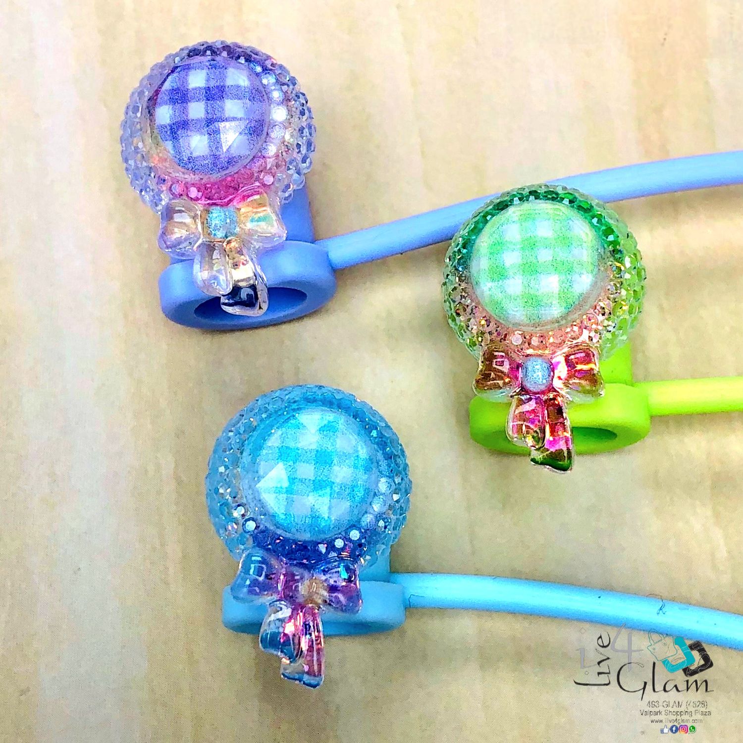 Large 3D Lollipop Silicone Straw Cover