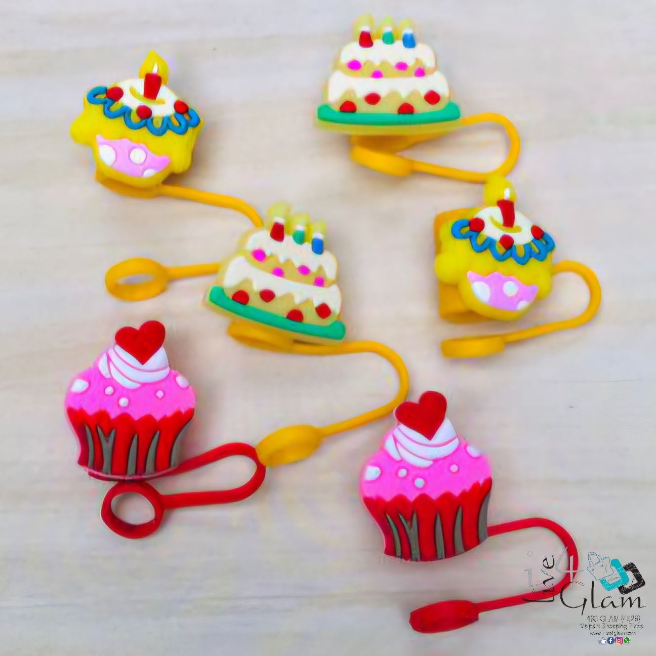 Cake Large Straw Cover