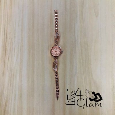 Rose Gold Round Women&#39;s Watch