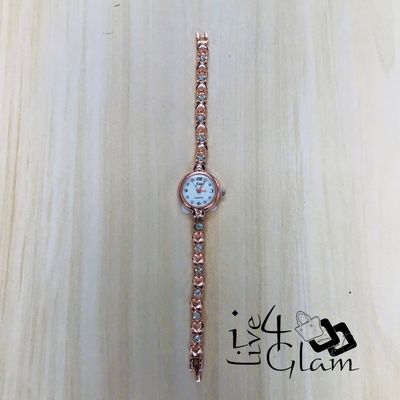 Rose Gold Women's Watch Heart Band