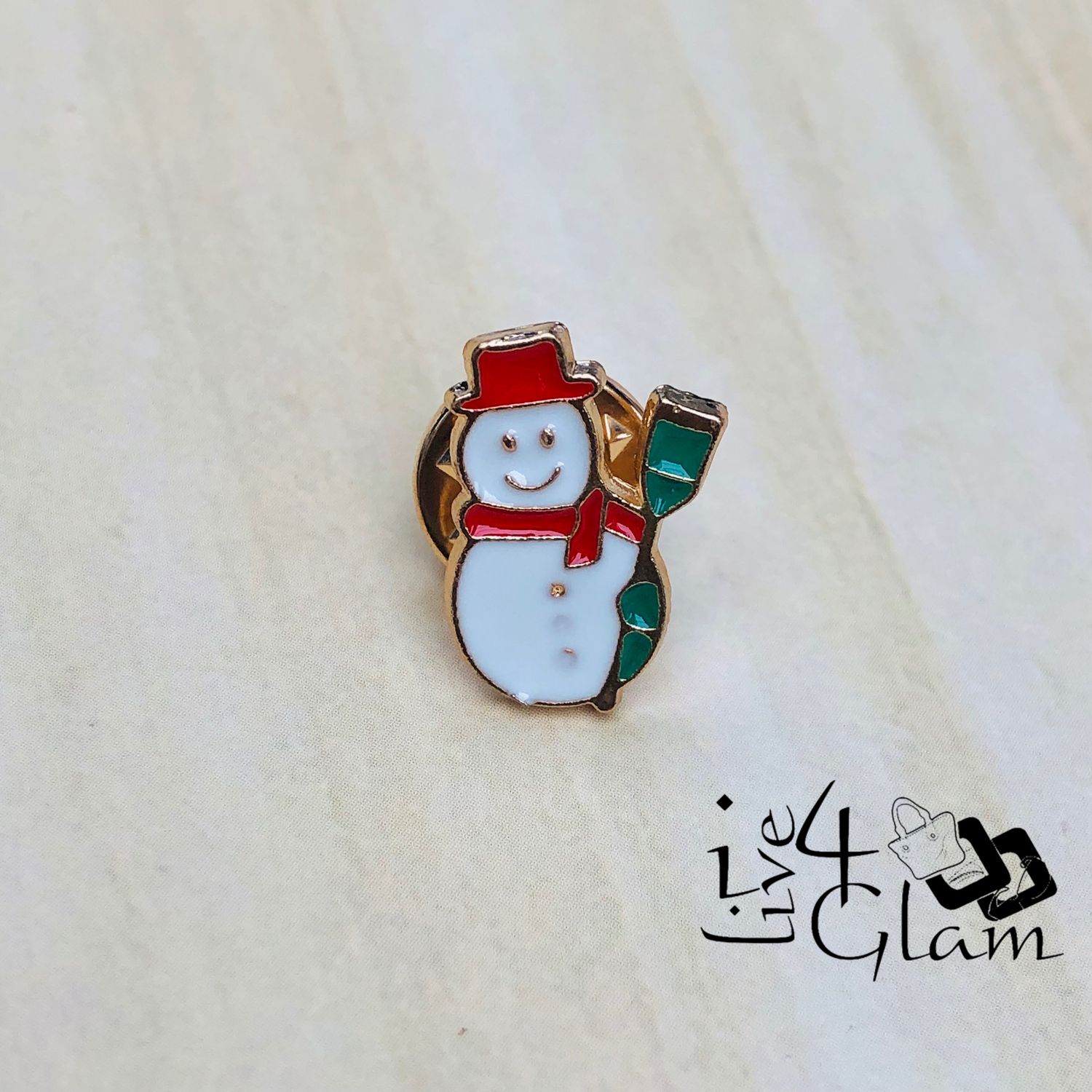 Christmas Broach Snowman