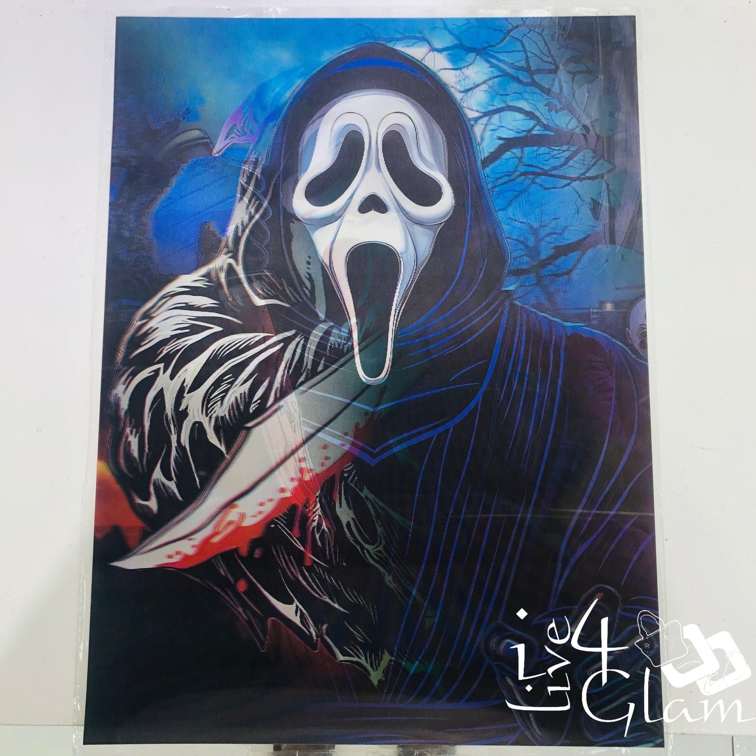 3D Holographic Poster Ghostface