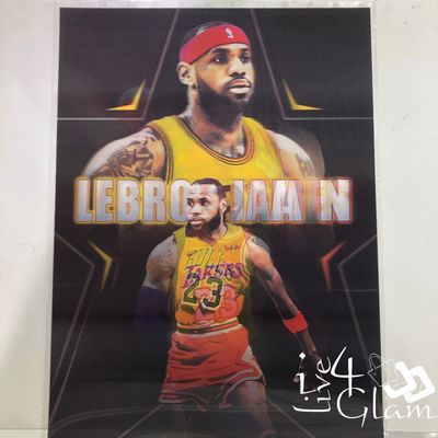3D Holographic Poster Jordan/Lebron