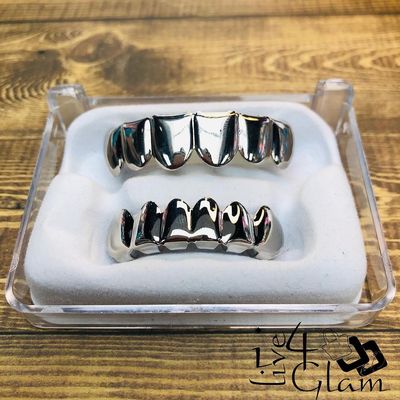 Grillz  Plain Silver Set