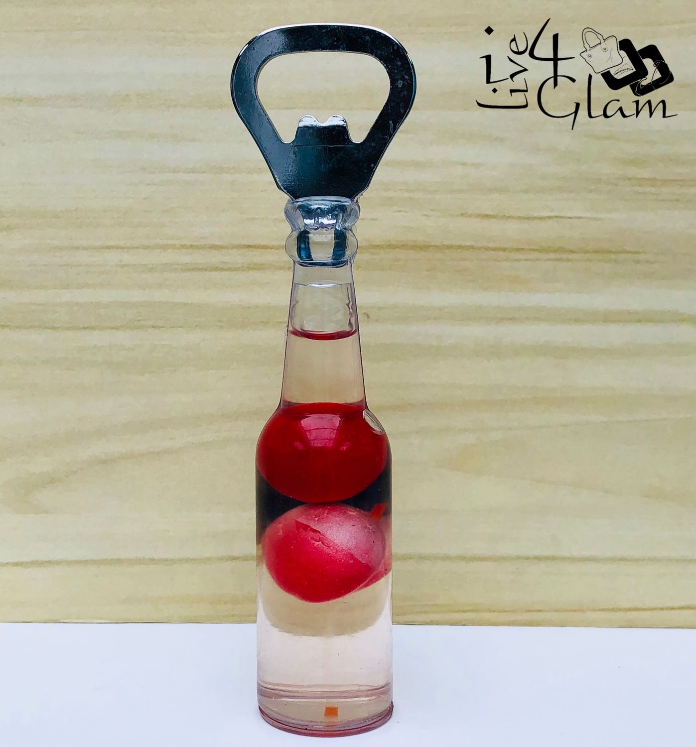 Mini Fruit Bottle Opener Red