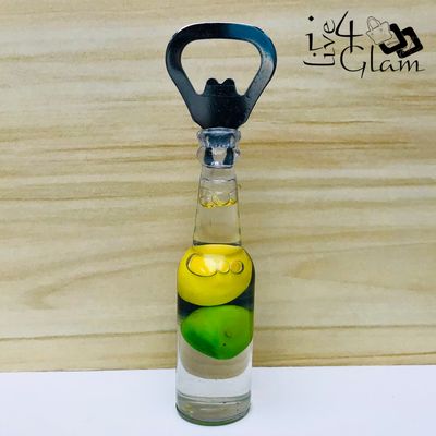 Mini Fruit Bottle Opener Yellow and Green