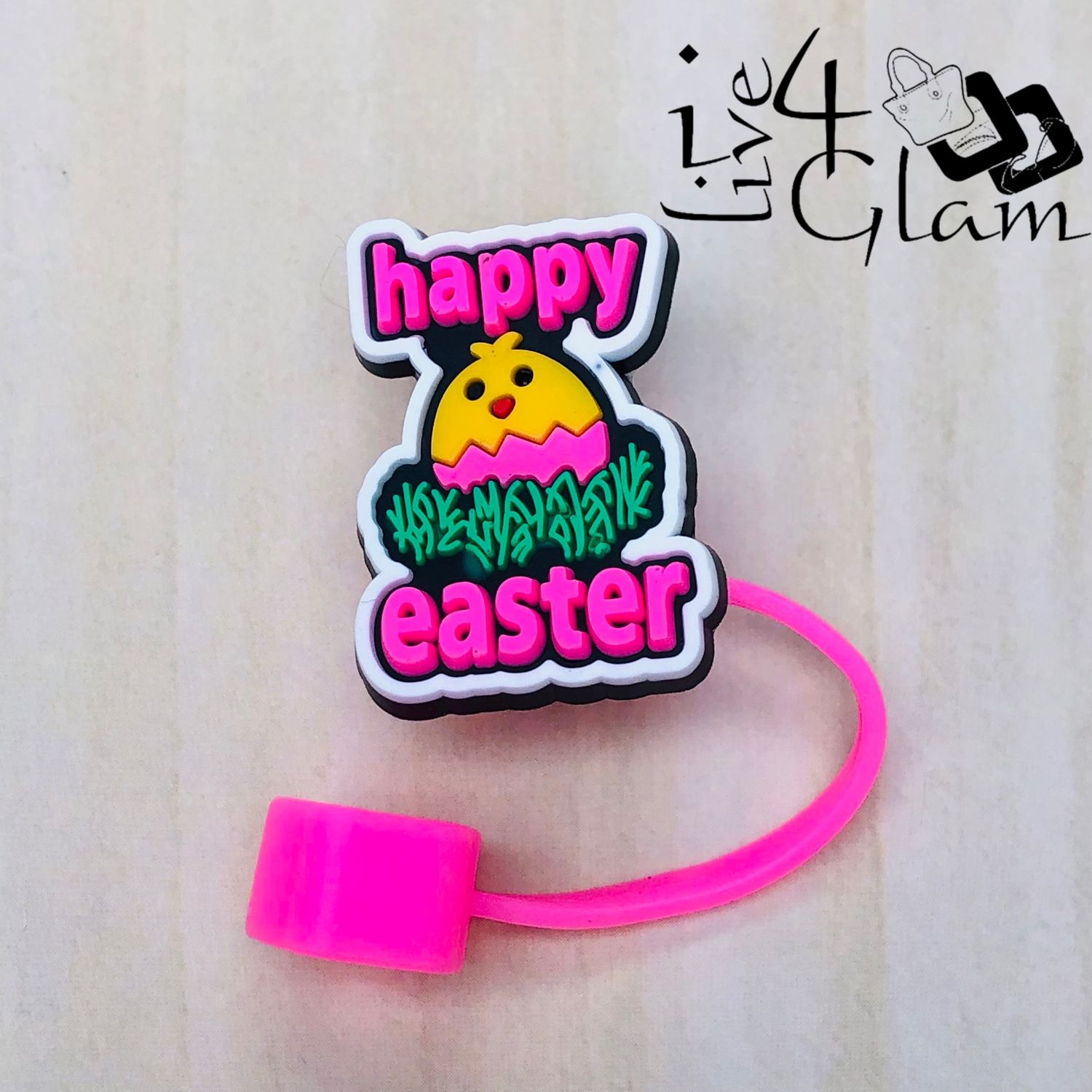 Large Easter Straw Cover Happy Easter, Style: Style 1